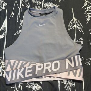 Nike cropped workout top